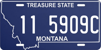 MT license plate 115909C