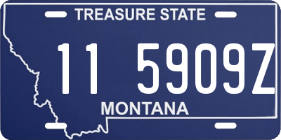 MT license plate 115909Z
