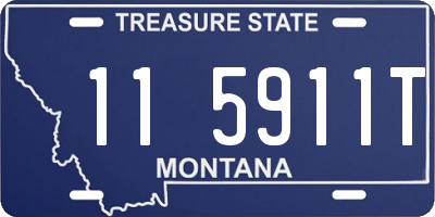 MT license plate 115911T