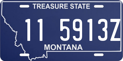 MT license plate 115913Z