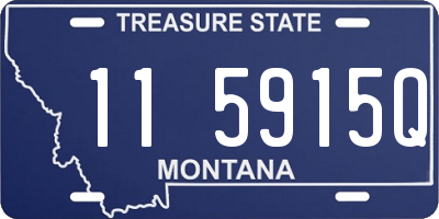 MT license plate 115915Q