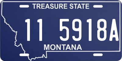 MT license plate 115918A