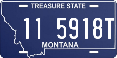 MT license plate 115918T
