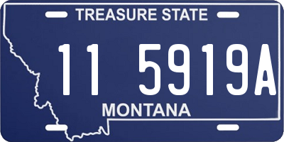 MT license plate 115919A