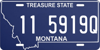 MT license plate 115919Q