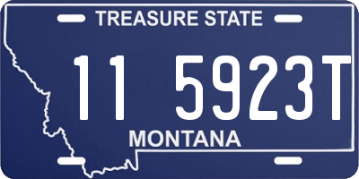 MT license plate 115923T