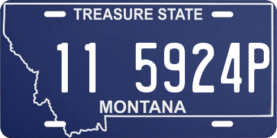 MT license plate 115924P