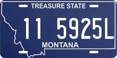 MT license plate 115925L