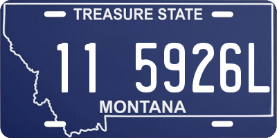 MT license plate 115926L