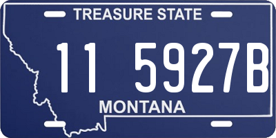 MT license plate 115927B