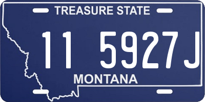 MT license plate 115927J