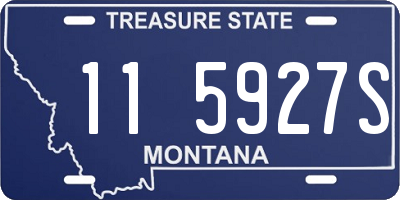 MT license plate 115927S
