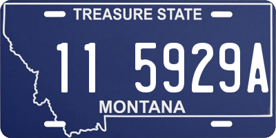 MT license plate 115929A