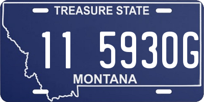MT license plate 115930G