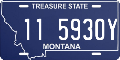 MT license plate 115930Y