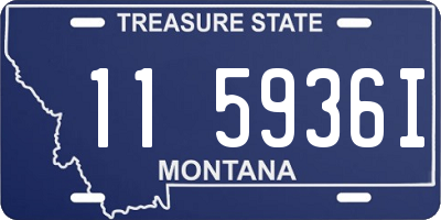 MT license plate 115936I