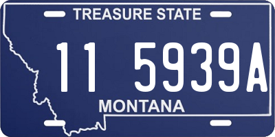 MT license plate 115939A