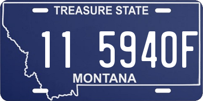 MT license plate 115940F