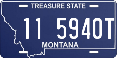 MT license plate 115940T