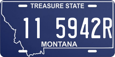 MT license plate 115942R