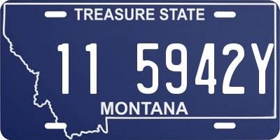 MT license plate 115942Y