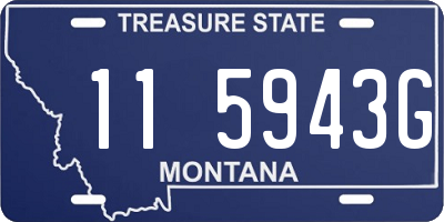 MT license plate 115943G