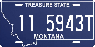 MT license plate 115943T
