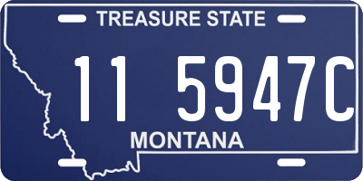 MT license plate 115947C