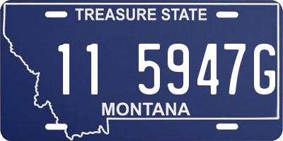 MT license plate 115947G