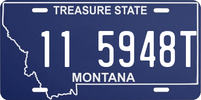 MT license plate 115948T