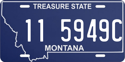 MT license plate 115949C
