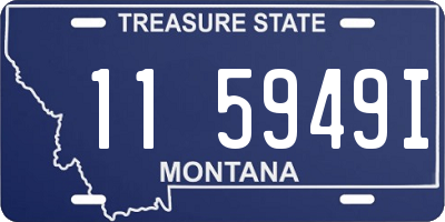 MT license plate 115949I