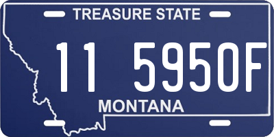 MT license plate 115950F