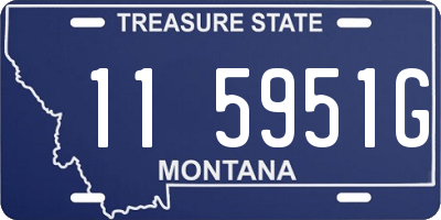 MT license plate 115951G