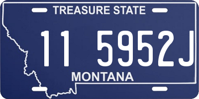 MT license plate 115952J