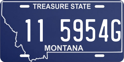 MT license plate 115954G