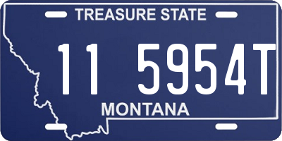 MT license plate 115954T