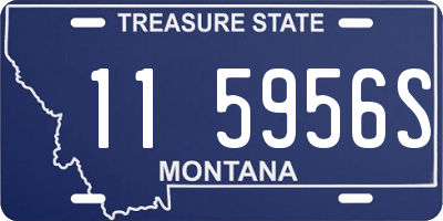 MT license plate 115956S