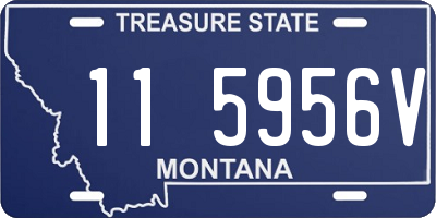 MT license plate 115956V