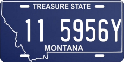 MT license plate 115956Y