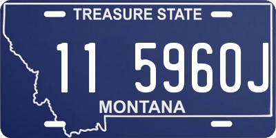 MT license plate 115960J