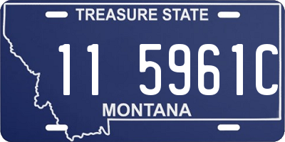 MT license plate 115961C