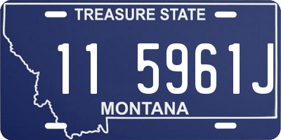 MT license plate 115961J
