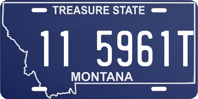 MT license plate 115961T