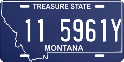 MT license plate 115961Y