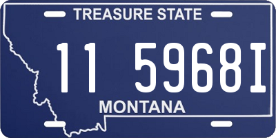 MT license plate 115968I