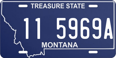 MT license plate 115969A