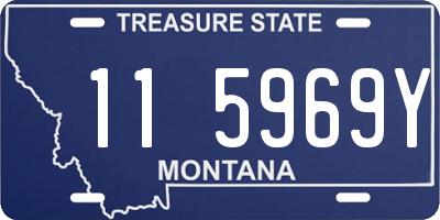 MT license plate 115969Y