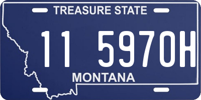 MT license plate 115970H