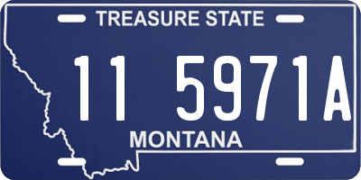 MT license plate 115971A